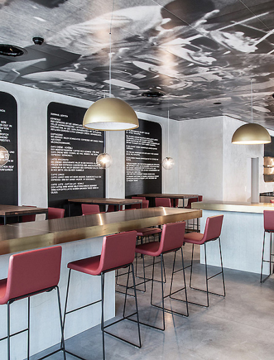 Restaurant Ambassador House in Zürich von Clemens Bachmann Architekten