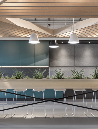Büroräume von Husqvarna in Ulm von Dittel Architekten
