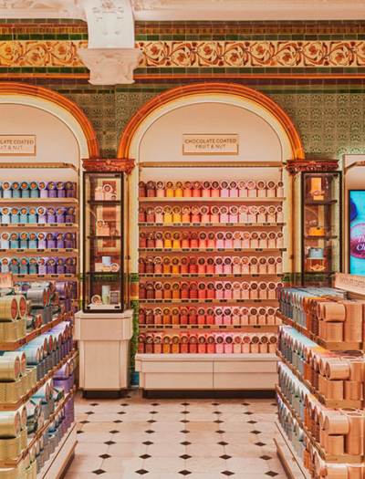 Harrods Chocolate Hall in London von David Collins Studio