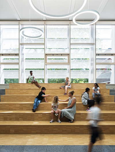 Schulgebäudeerweiterung in Frankfurt am Main von a+r Architekten