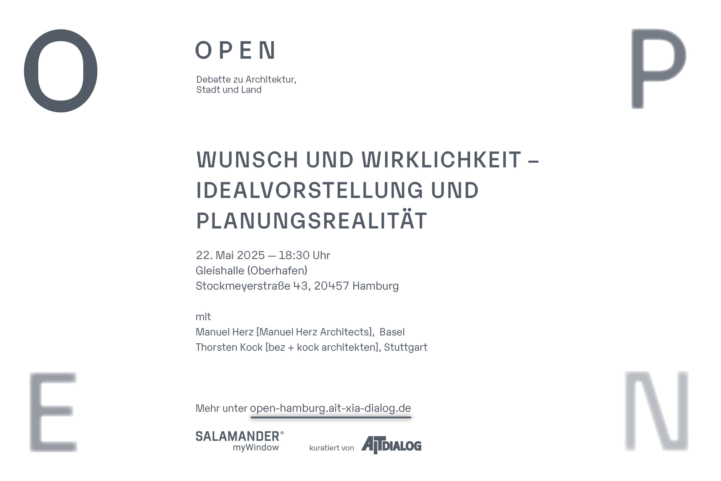 O P E N – Debatte zu Architektur, Stadt und Land – in Hamburg