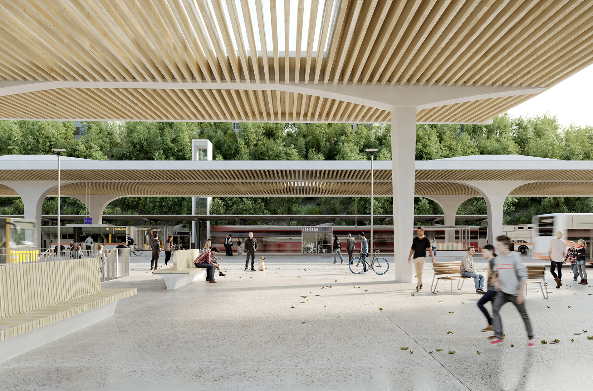 Herisau Station Square (Visualisation: © RSI Studio)