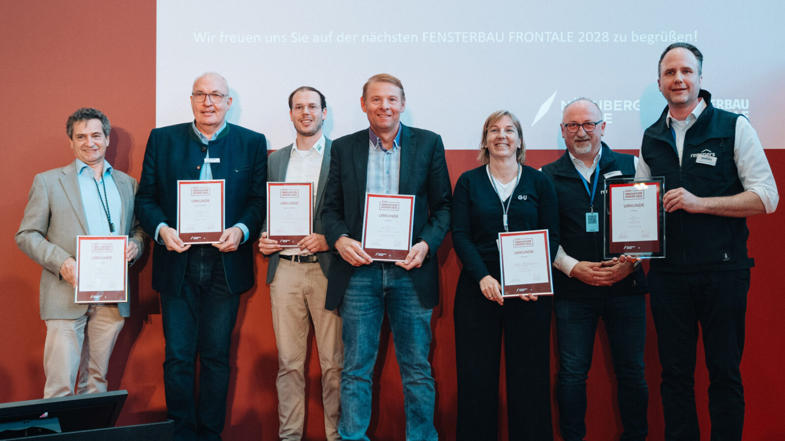 FENSTERBAU FRONTALE Innovation Award 2026 – die Preisträger*innen