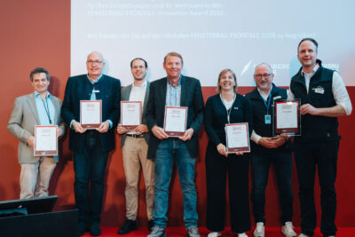 FENSTERBAU FRONTALE Innovation Award 2026 – die Preisträger*innen