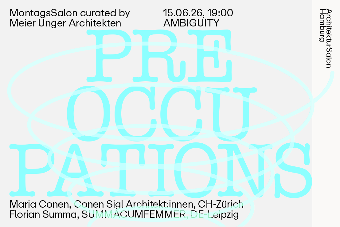 MontagsSalon curated by Meier Unger Architekten