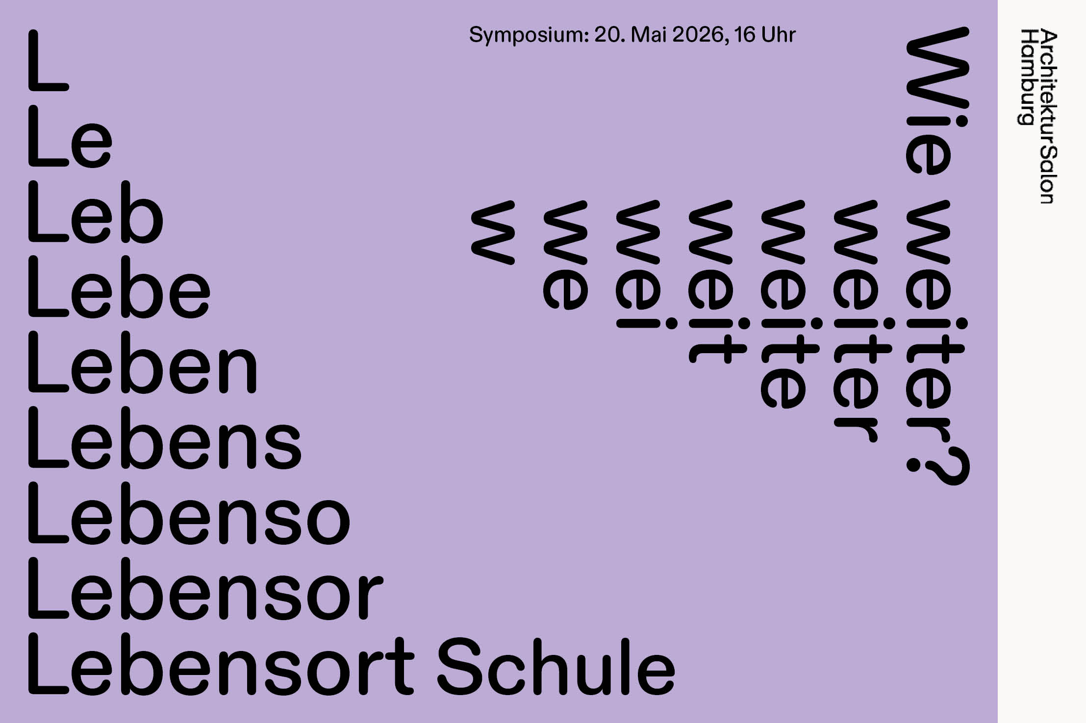 Symposium “Lebensort Schule”