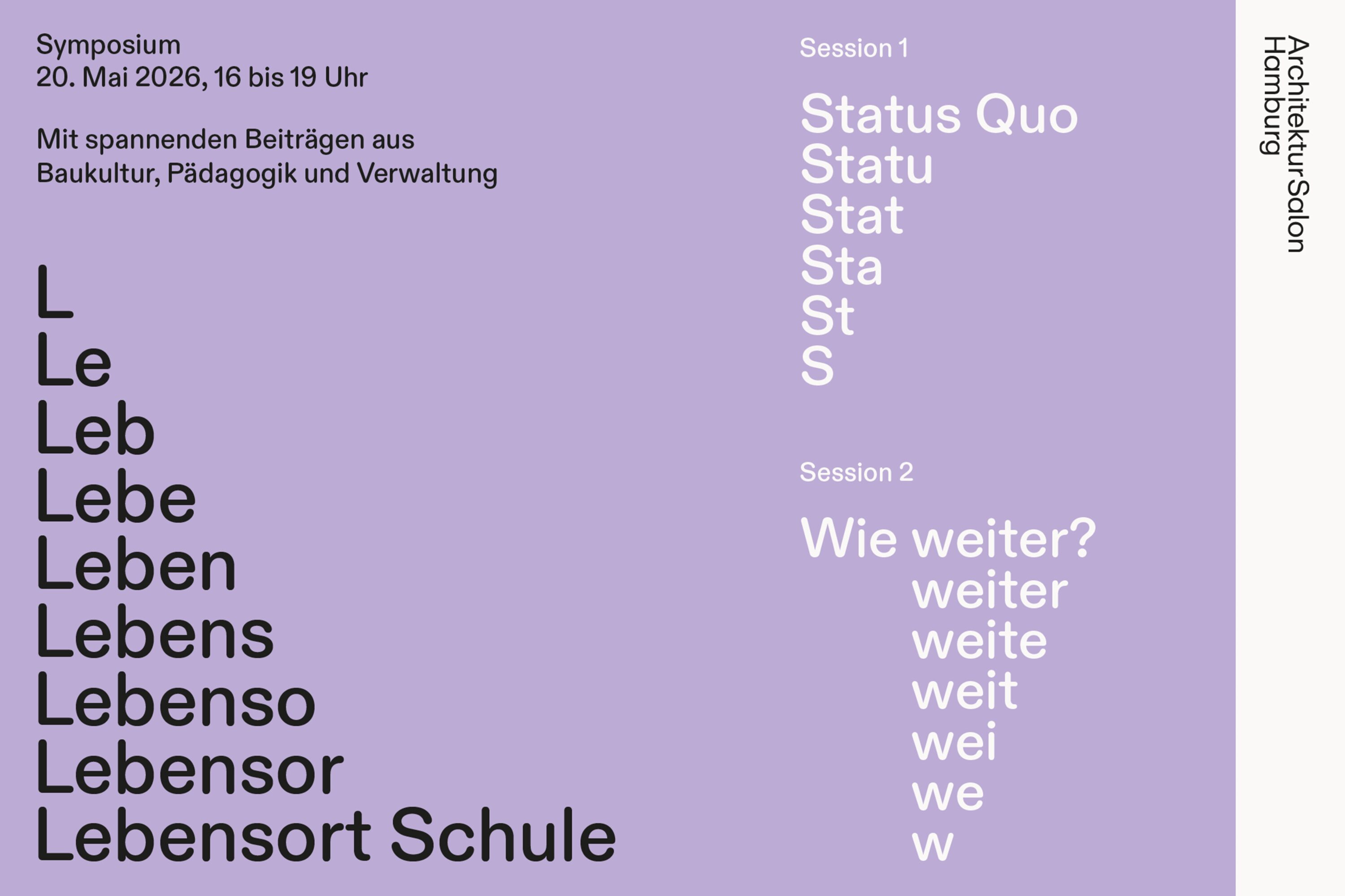 Symposium “Lebensort Schule”