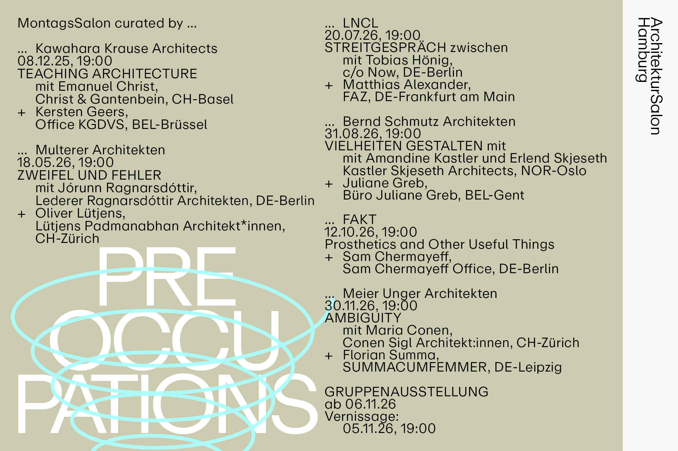 PREOCCUPATIONS